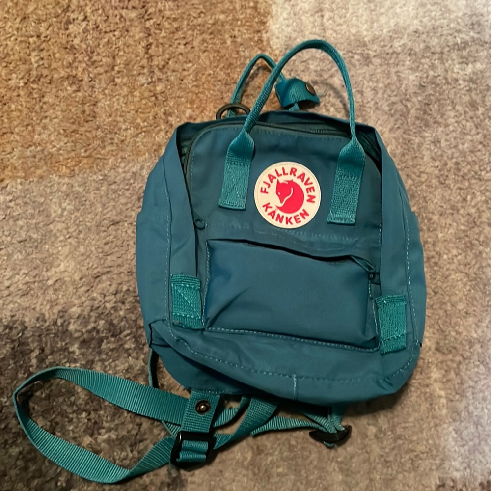 Teal Fjallraven Kanken Mini